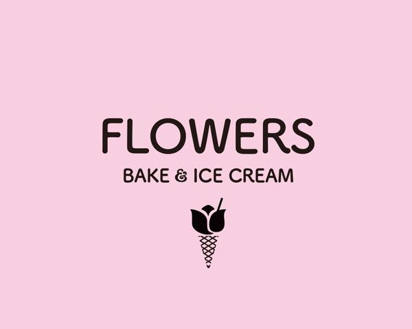 FLOWERS BAKE&ICECREAMlogo